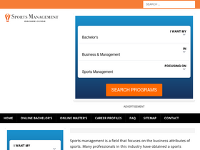 'sports-management-degrees.com' screenshot