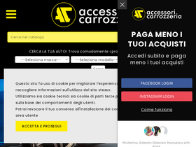 'accessoricarrozzeria.it' screenshot