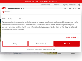 'castelli-cycling.com' screenshot