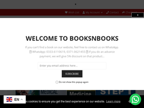 newbooksnbooks.com homepage screenshot