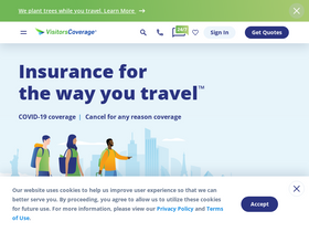 'visitorscoverage.com' screenshot