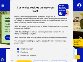 'gls-pakete.de' screenshot