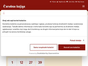 'carobnaknjiga.rs' screenshot