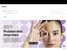 'beautysense.ca' screenshot