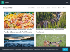 'peapix.com' screenshot