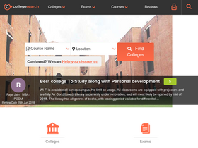 'collegesearch.in' screenshot