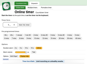 'online-timers.com' screenshot