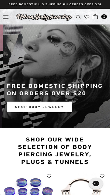 Bodyartforms™ Body Piercing Jewelry - Sister Owned Since 2001