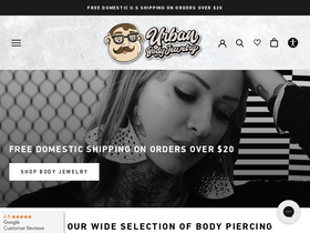 'urbanbodyjewelry.com' screenshot