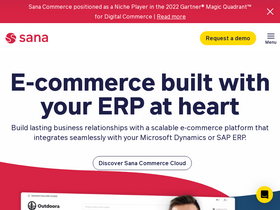 'sana-commerce.com' screenshot