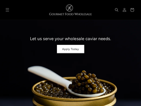 gourmetfoodwholesale.com homepage screenshot