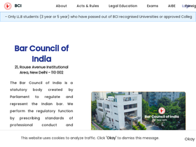 'barcouncilofindia.org' screenshot