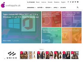 'svetapple.sk' screenshot
