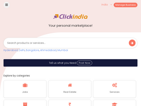 'clickindia.com' screenshot