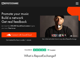 'repostexchange.com' screenshot