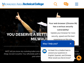 'matc.edu' screenshot