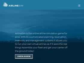 'airlinesim.aero' screenshot