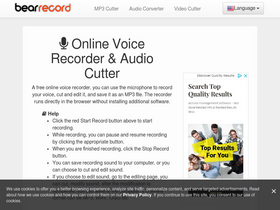 'voice-recorder-online.com' screenshot