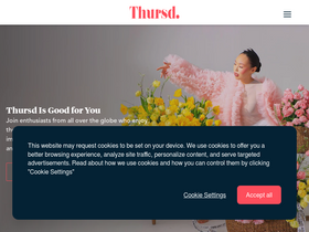 'thursd.com' screenshot