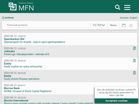'mfn.se' screenshot