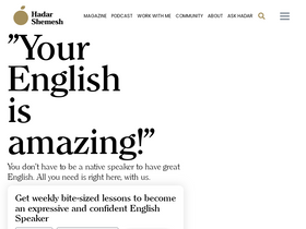 'hadarshemesh.com' screenshot