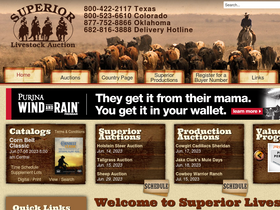 'superiorlivestock.com' screenshot