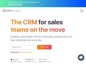 'forcemanager.com' screenshot