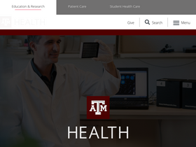 'tamhsc.edu' screenshot