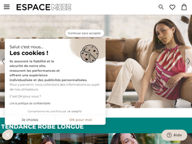 'espacemode.be' screenshot