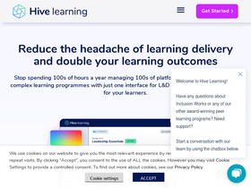 'hivelearning.com' screenshot