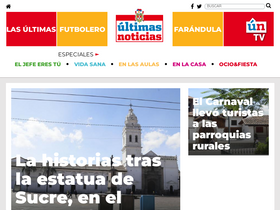 'ultimasnoticias.ec' screenshot