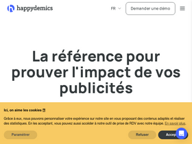 'happydemics.com' screenshot