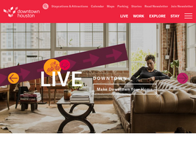 'downtownhouston.org' screenshot