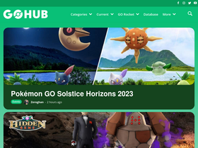 'pokemongohub.net' screenshot