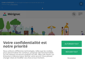 'merignac.com' screenshot