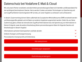 'kabelmail.de' screenshot