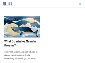 'whalefacts.org' screenshot