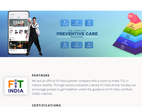 'goqii.com' screenshot