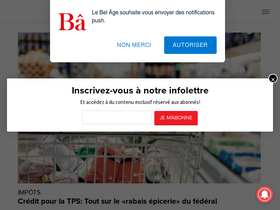 'lebelage.ca' screenshot