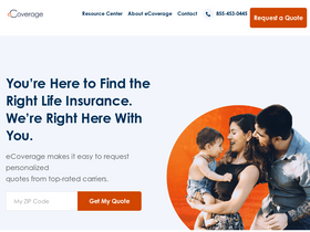 'ecoverage.com' screenshot