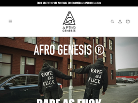 afro-genesis.com homepage screenshot