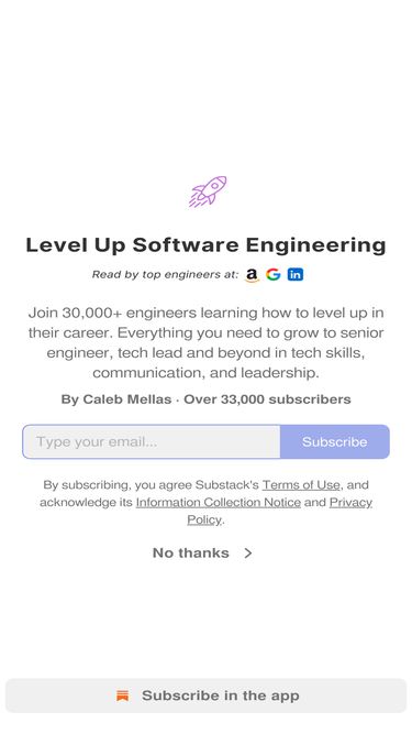 levelupsoftwareengineering.substack.com