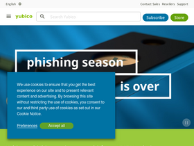 'yubico.com' screenshot