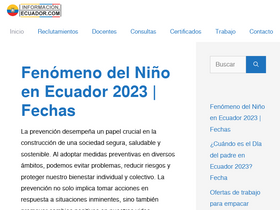 'informacionecuador.com' screenshot