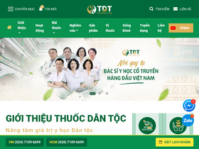 'thuocdantoc.org' screenshot
