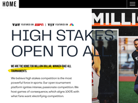 'thetournament.com' screenshot