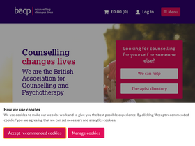 'bacp.co.uk' screenshot