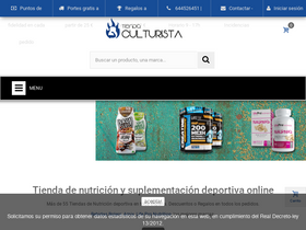 'tiendaculturista.com' screenshot