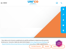 'unicosigorta.com.tr' screenshot