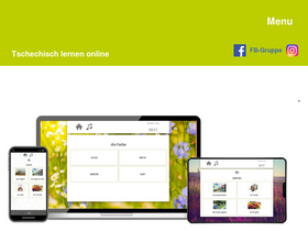 'tschechisch-lernen.at' screenshot